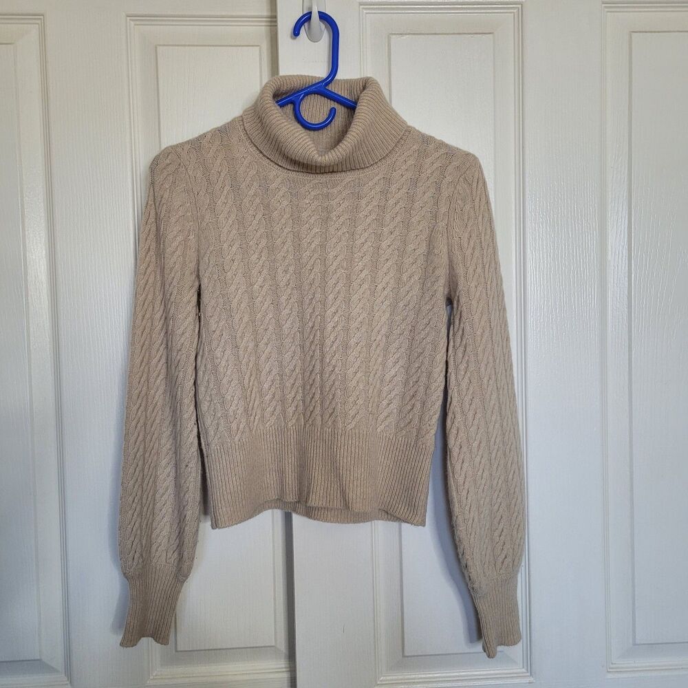The Cashmere Project 100% Cashmere Turtle Neck Sweater Size Xs Knit Soft Classic